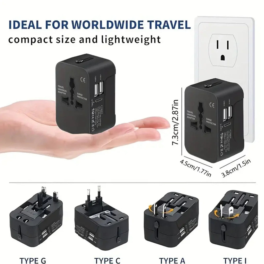 Universal Travel Adapter with USB