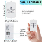 Universal Travel Adapter with USB