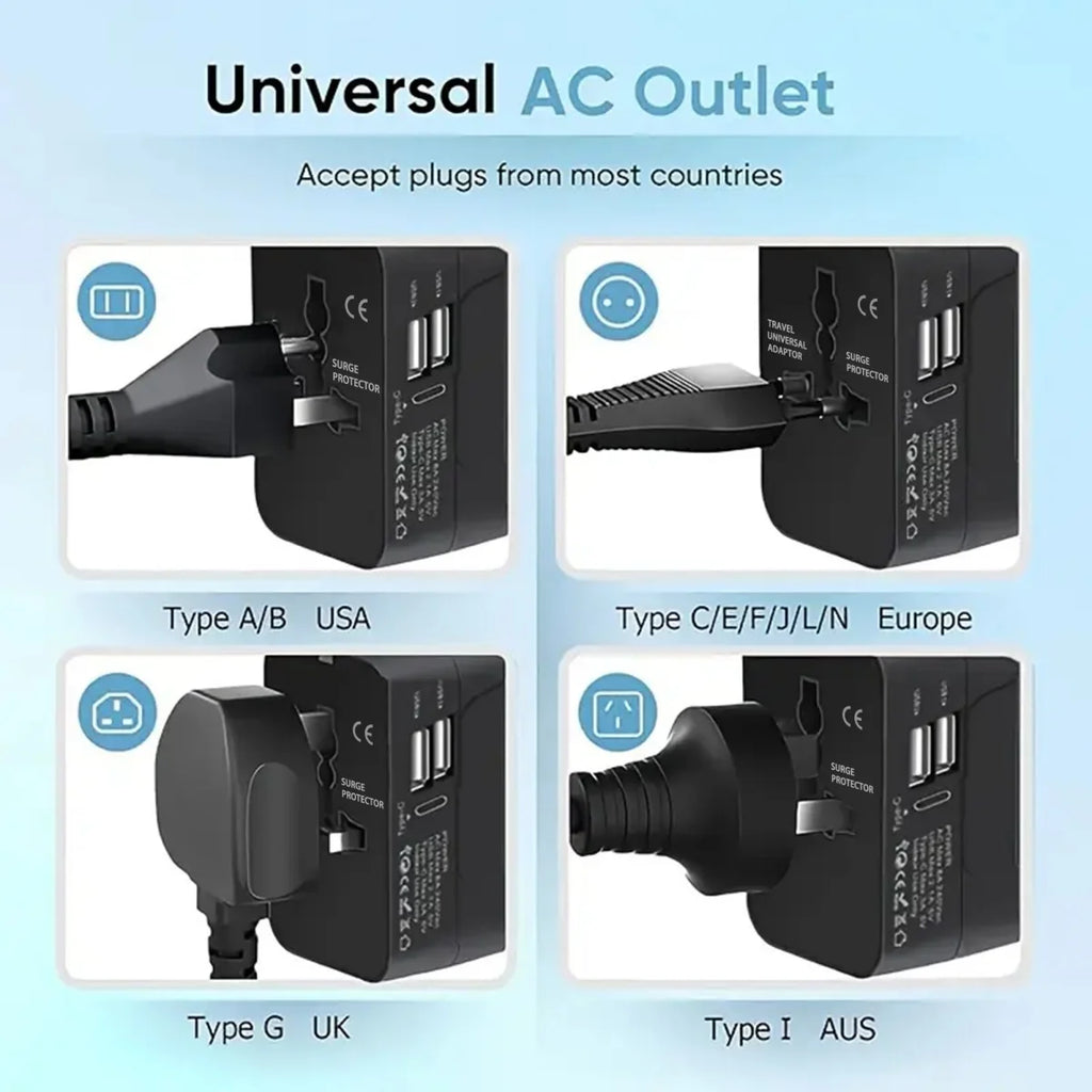 Universal Travel Adapter with USB