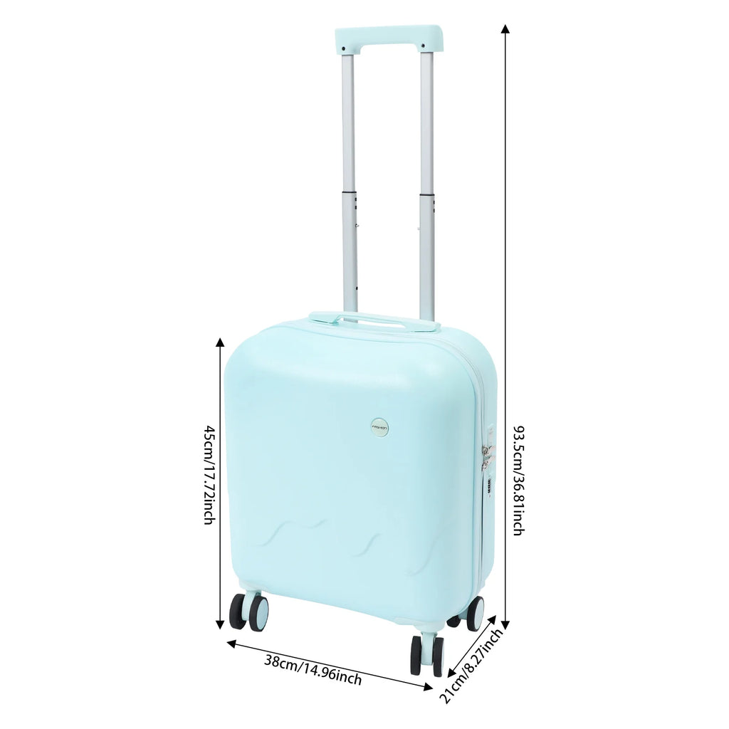Carry-On Suitcase with USB & Cup Holder