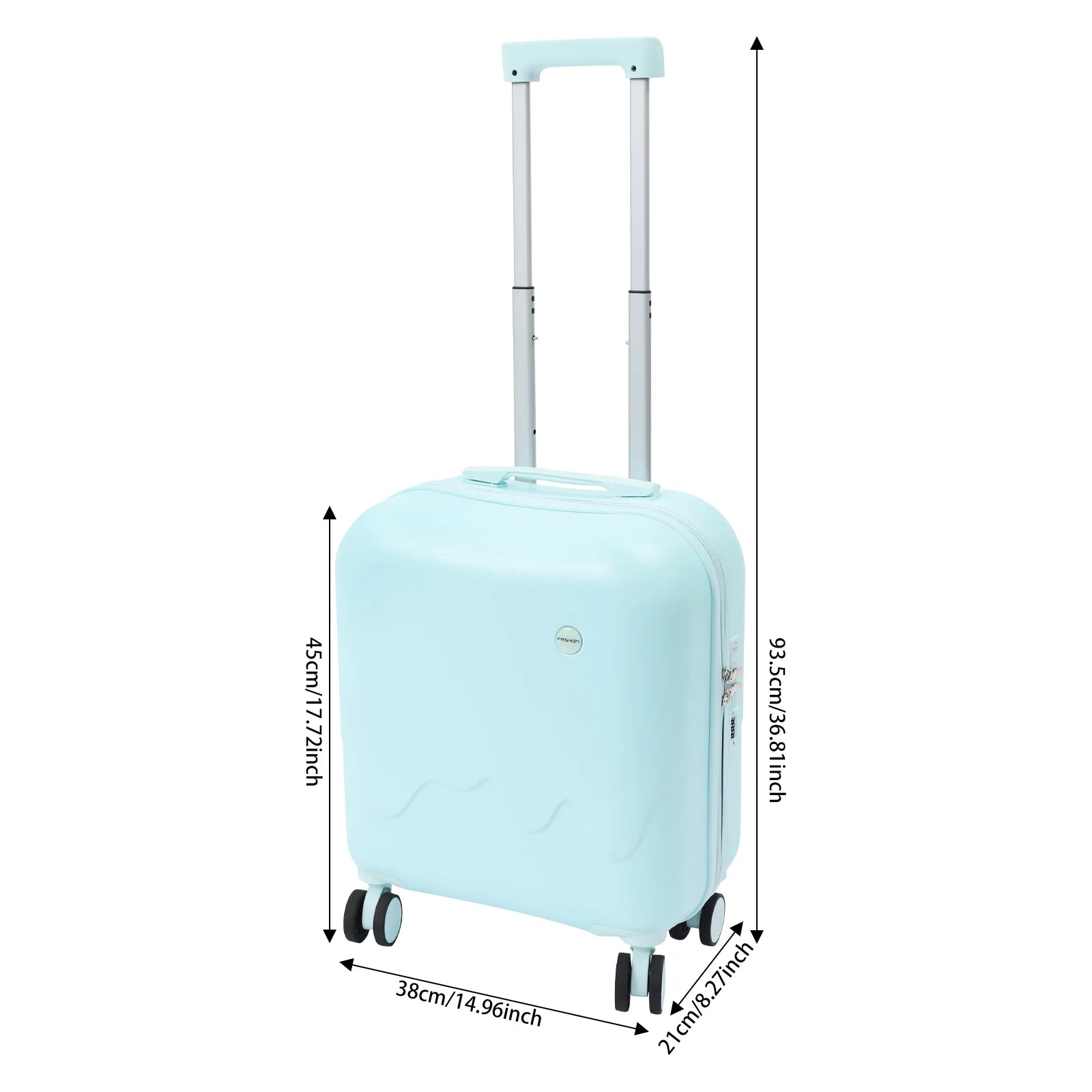 Carry-On Suitcase with USB & Cup Holder