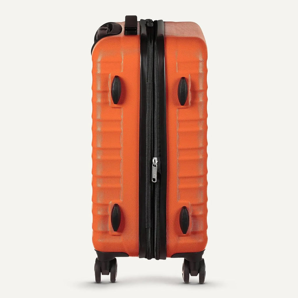 3PC Orange Spinner Luggage Set