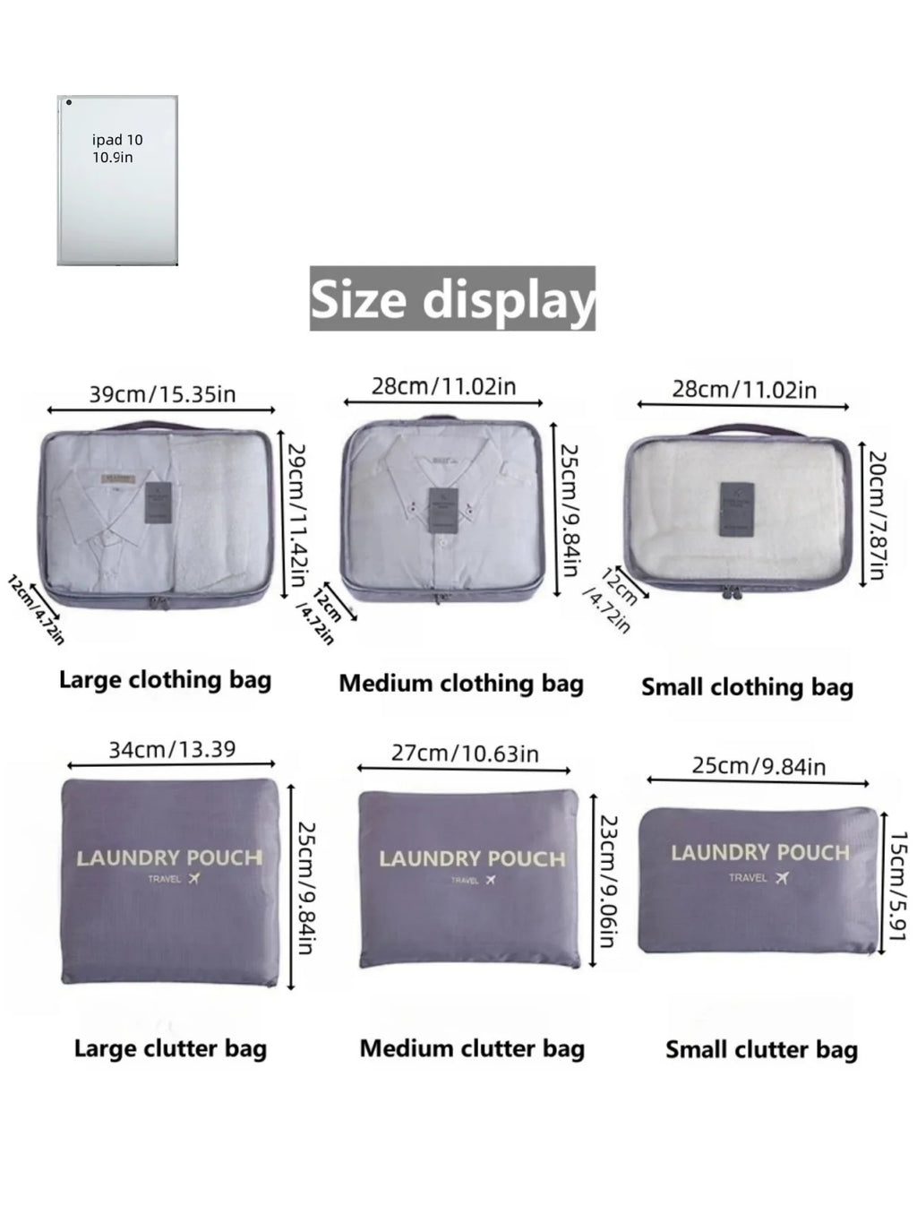 6-Piece Travel Organizer Set