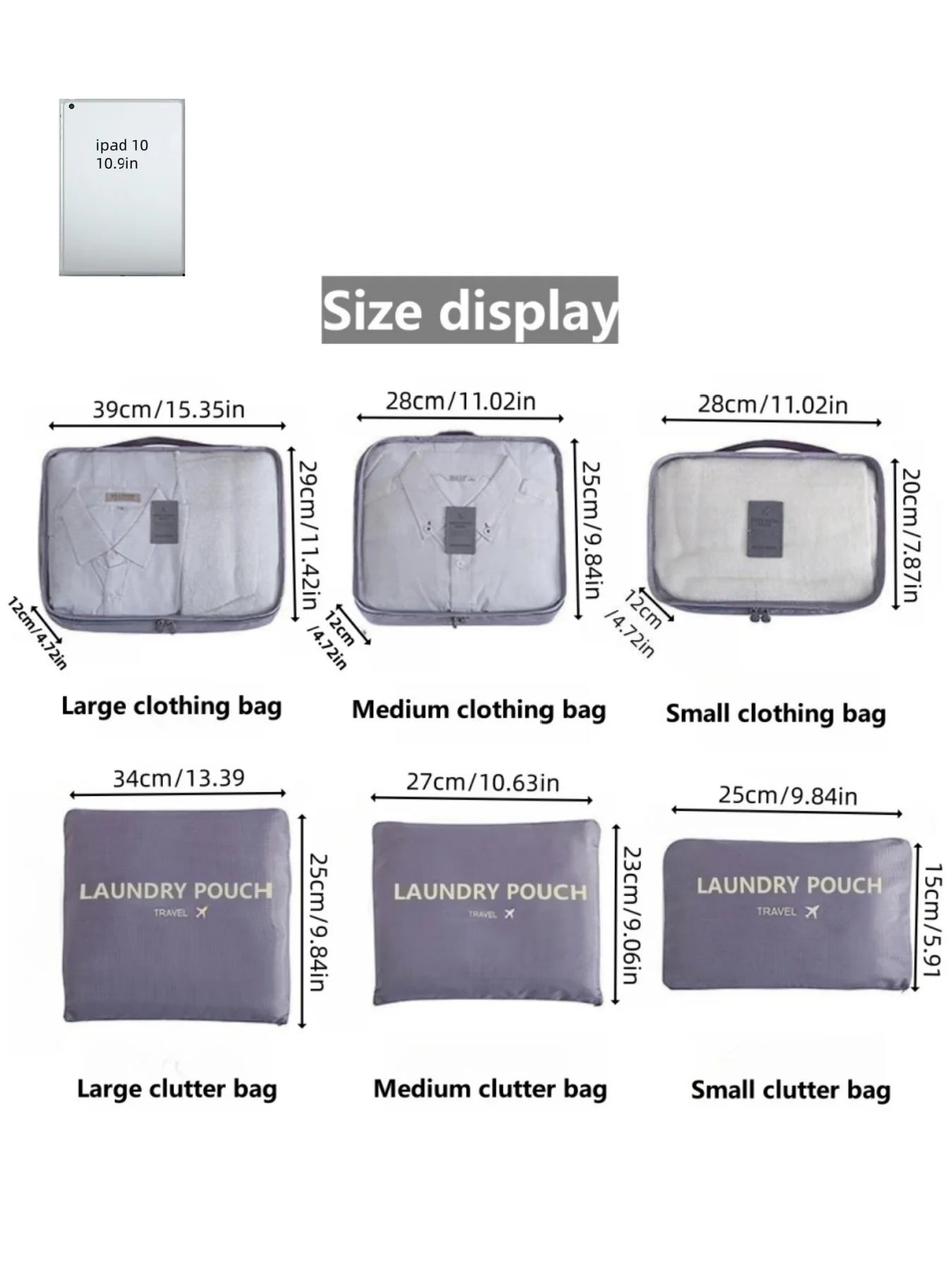 6-Piece Travel Organizer Set