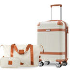 3PC ABS Carry-On Luggage Set