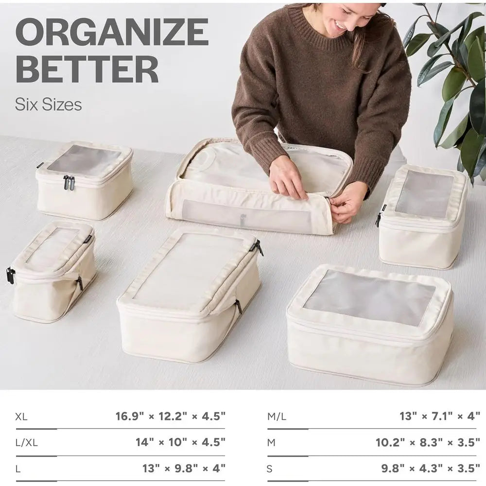 6-Piece Packing Cubes Set