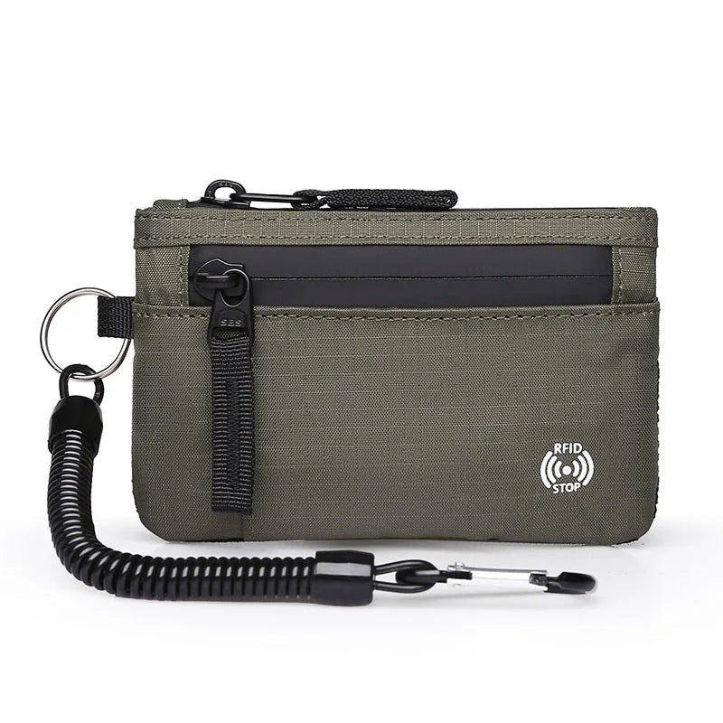 Mini RFID Zipper Wallet