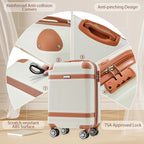 3PC ABS Carry-On Luggage Set