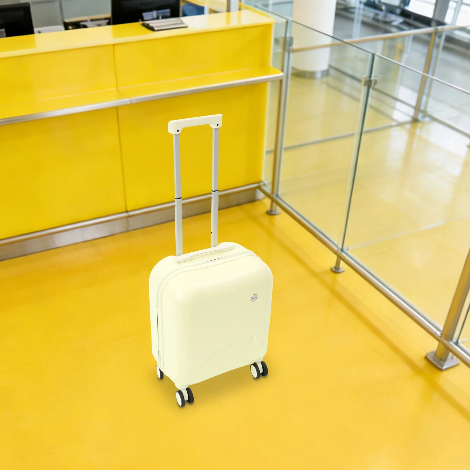 Carry-On Suitcase with USB & Cup Holder