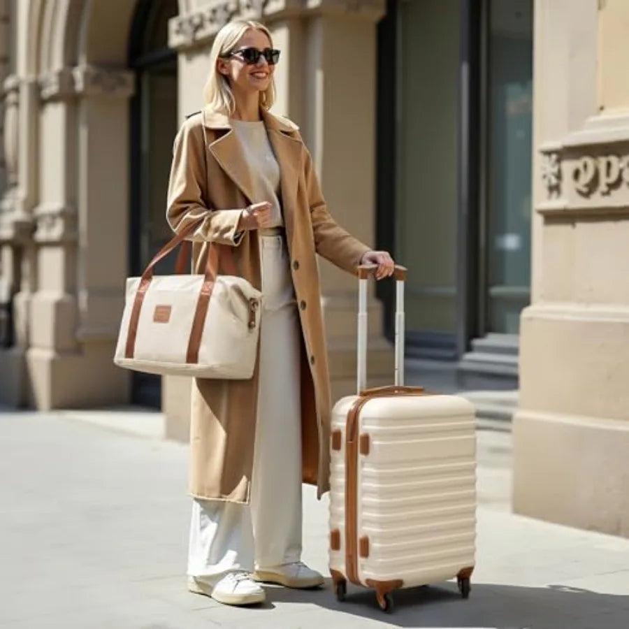 Apricot White Carry-On Set
