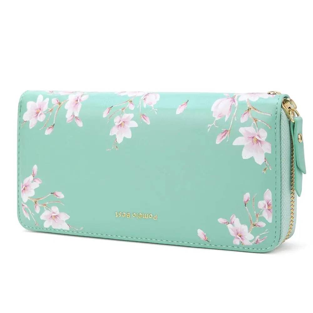 RFID Zip Around Women's Wallet