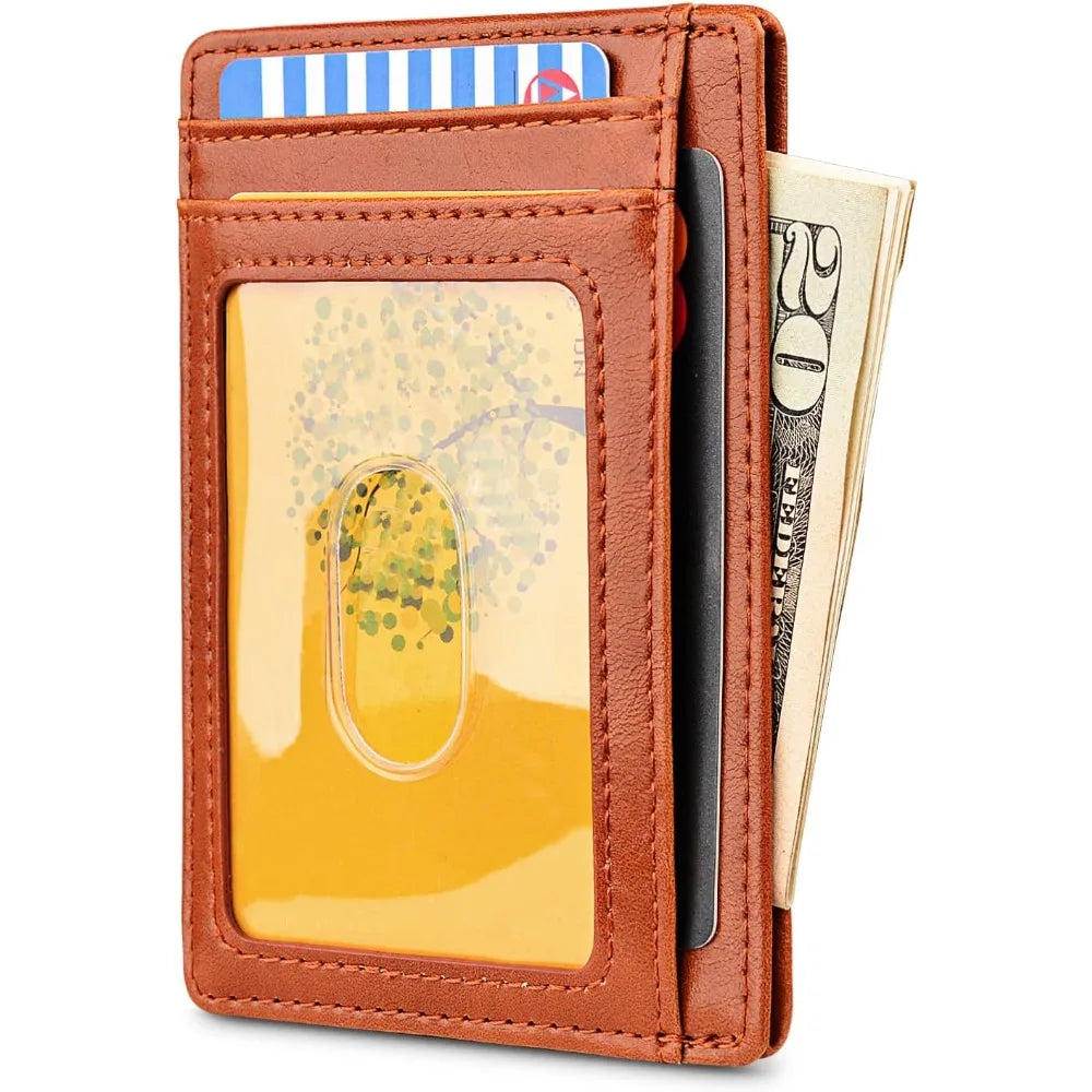 Slim RFID Leather Wallet