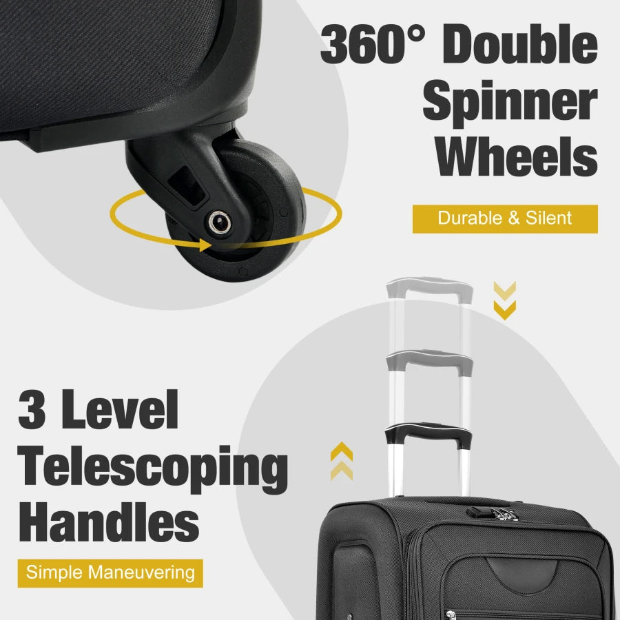 3PC Softside Luggage Set + Duffel