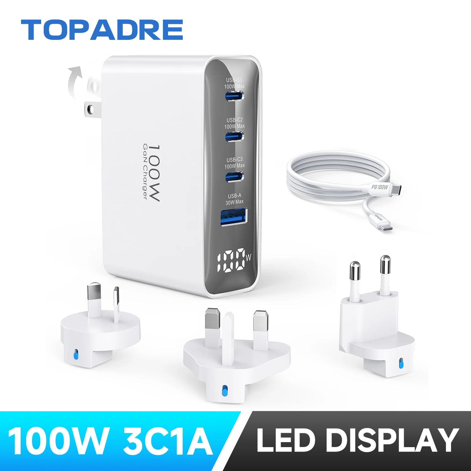 100W Universal Travel Charger