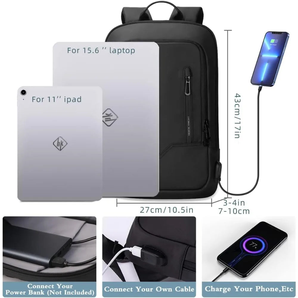 Anti-Theft Laptop Backpack 15.6"