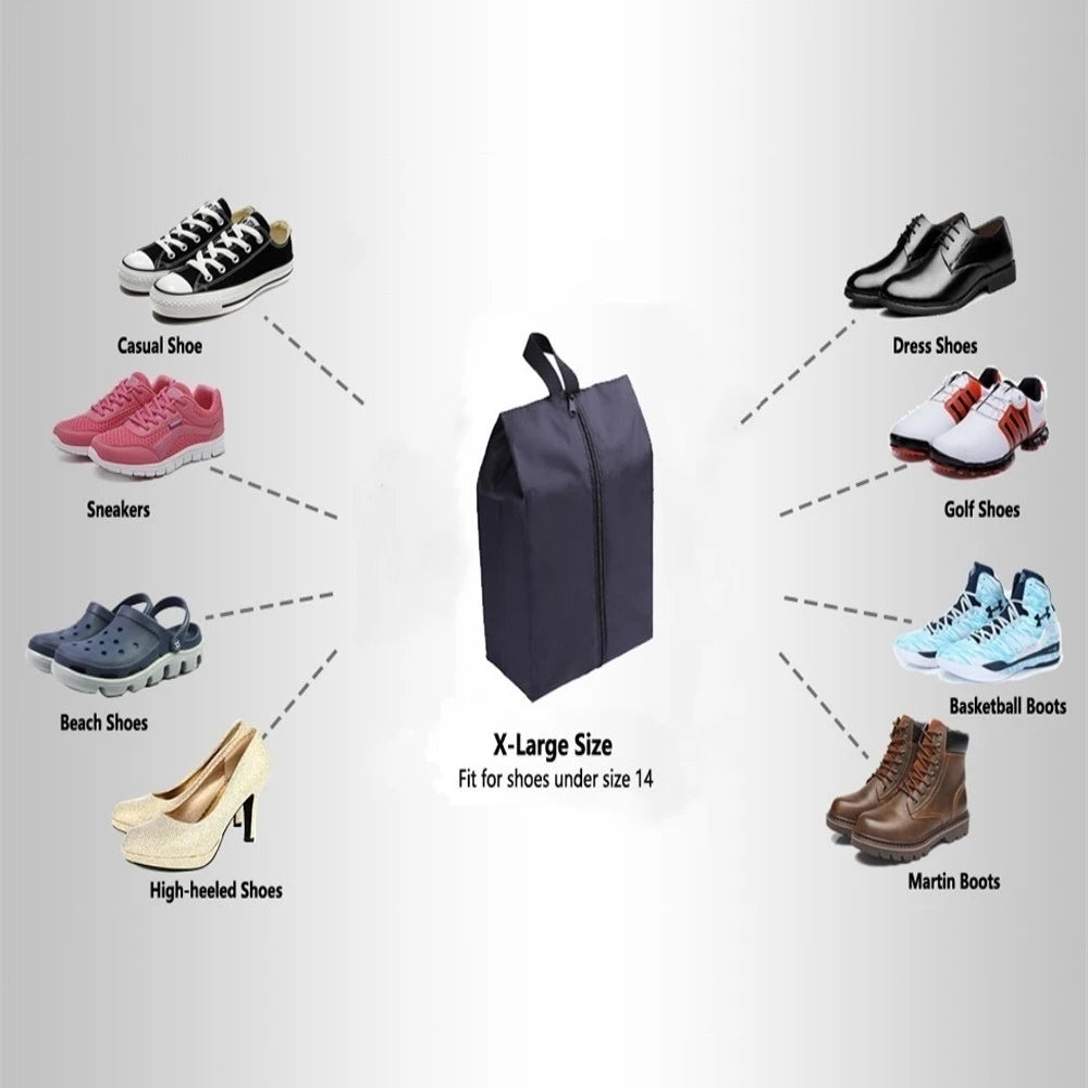 Waterproof Zipper Shoe Bags