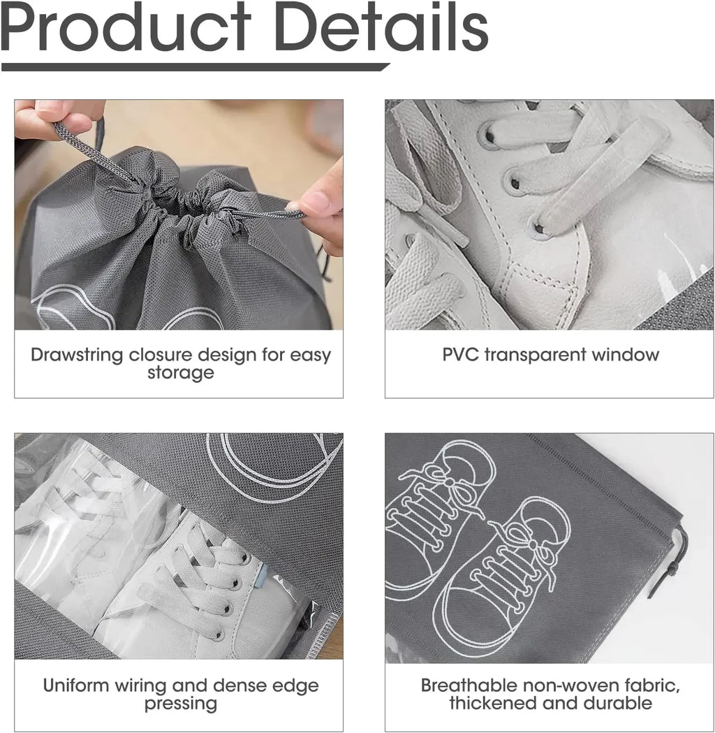 Travel Shoe Organizer Bags Set