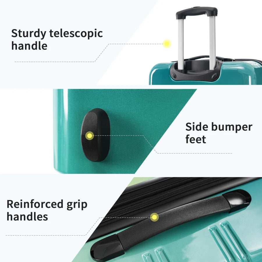 3PC Gradient Hardshell Luggage Set