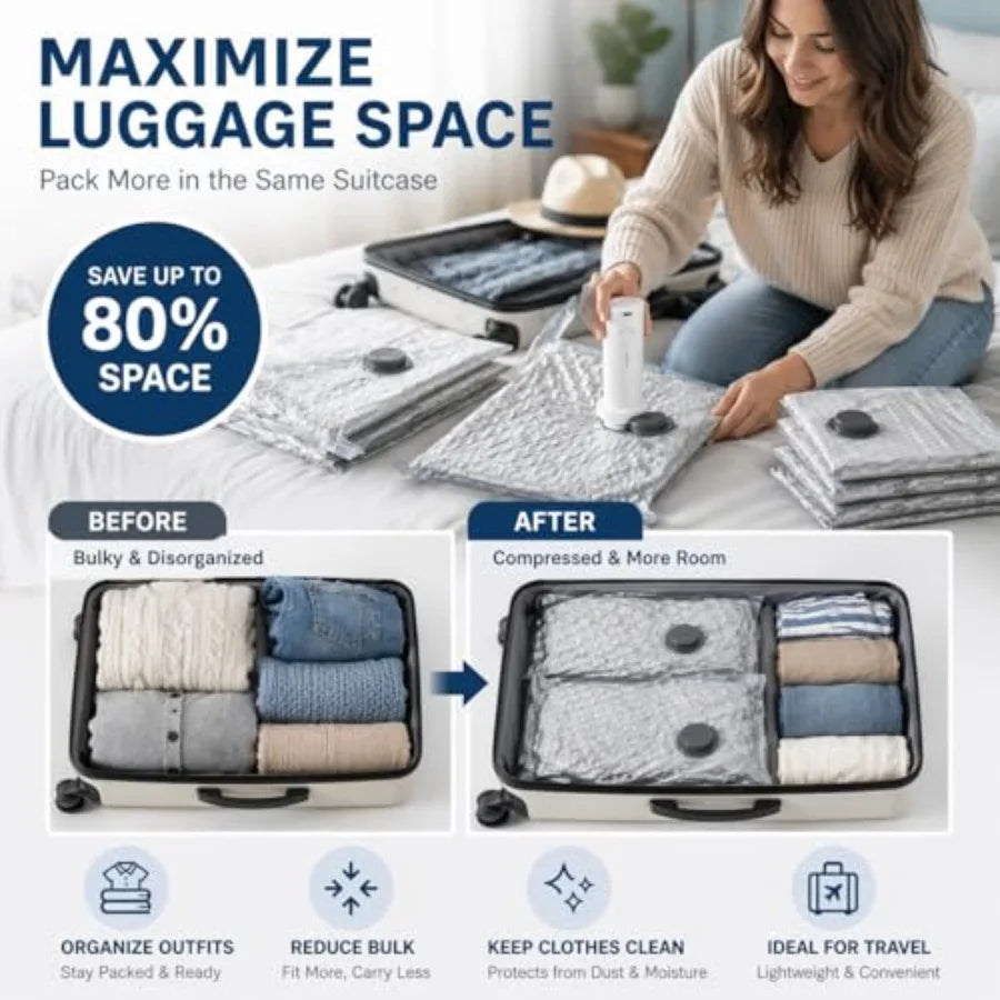 Compression Vacuum Bags Set
