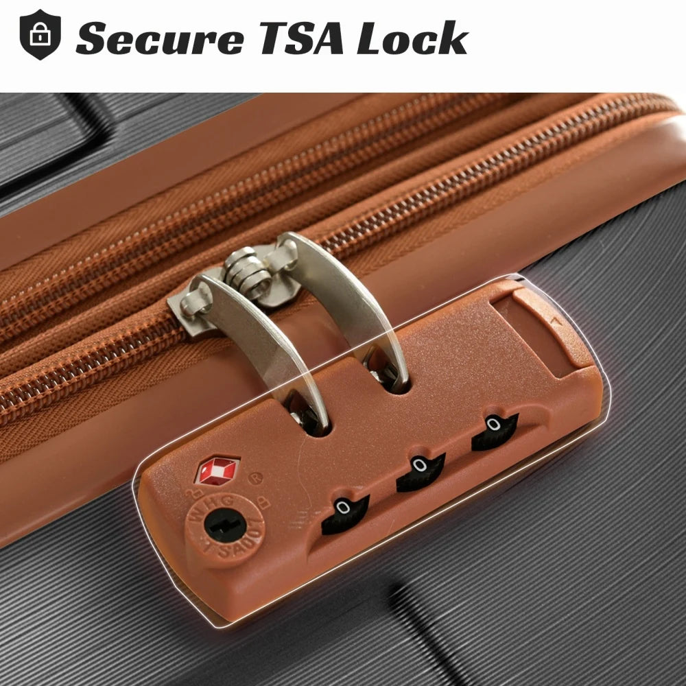2PC ABS Expandable Luggage Set
