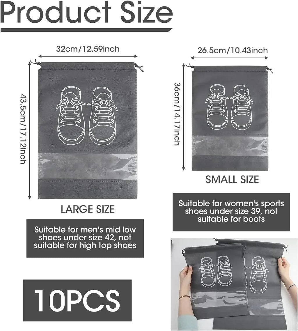 Travel Shoe Organizer Bags Set