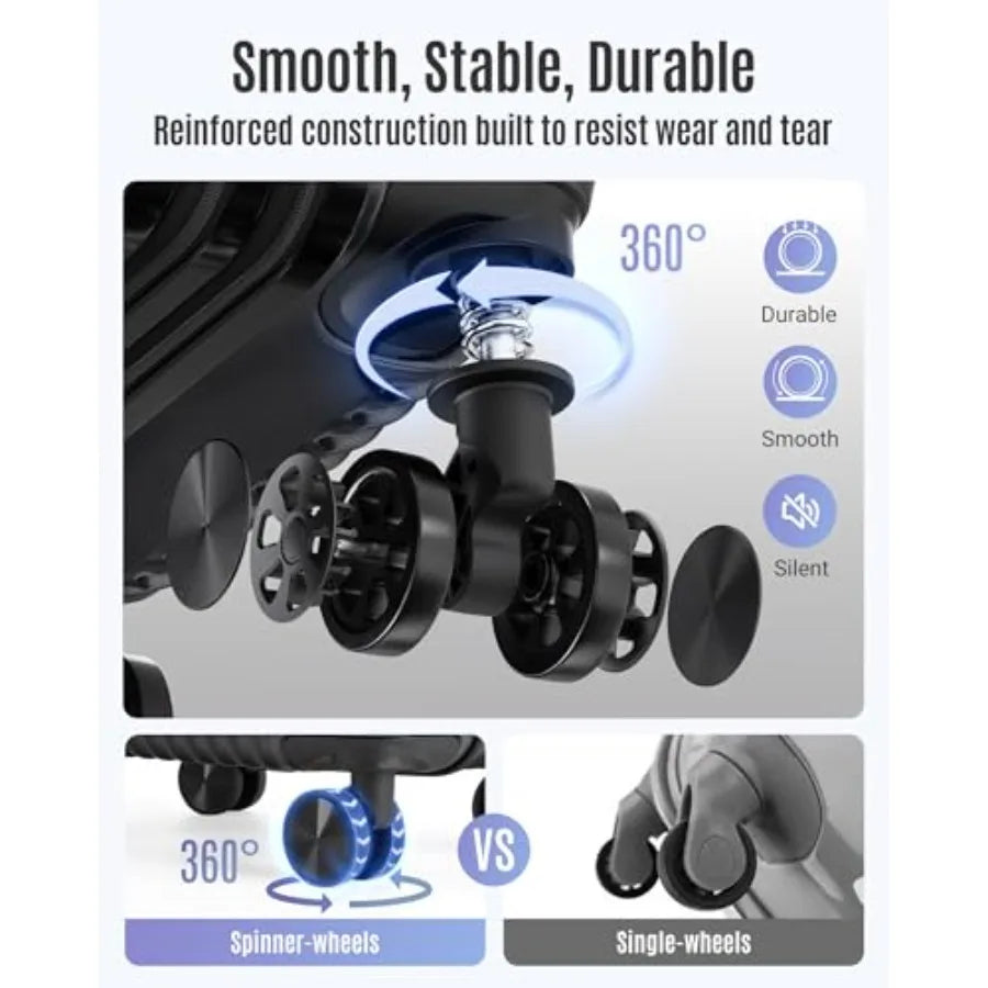 Expandable Carry-On Suitcase