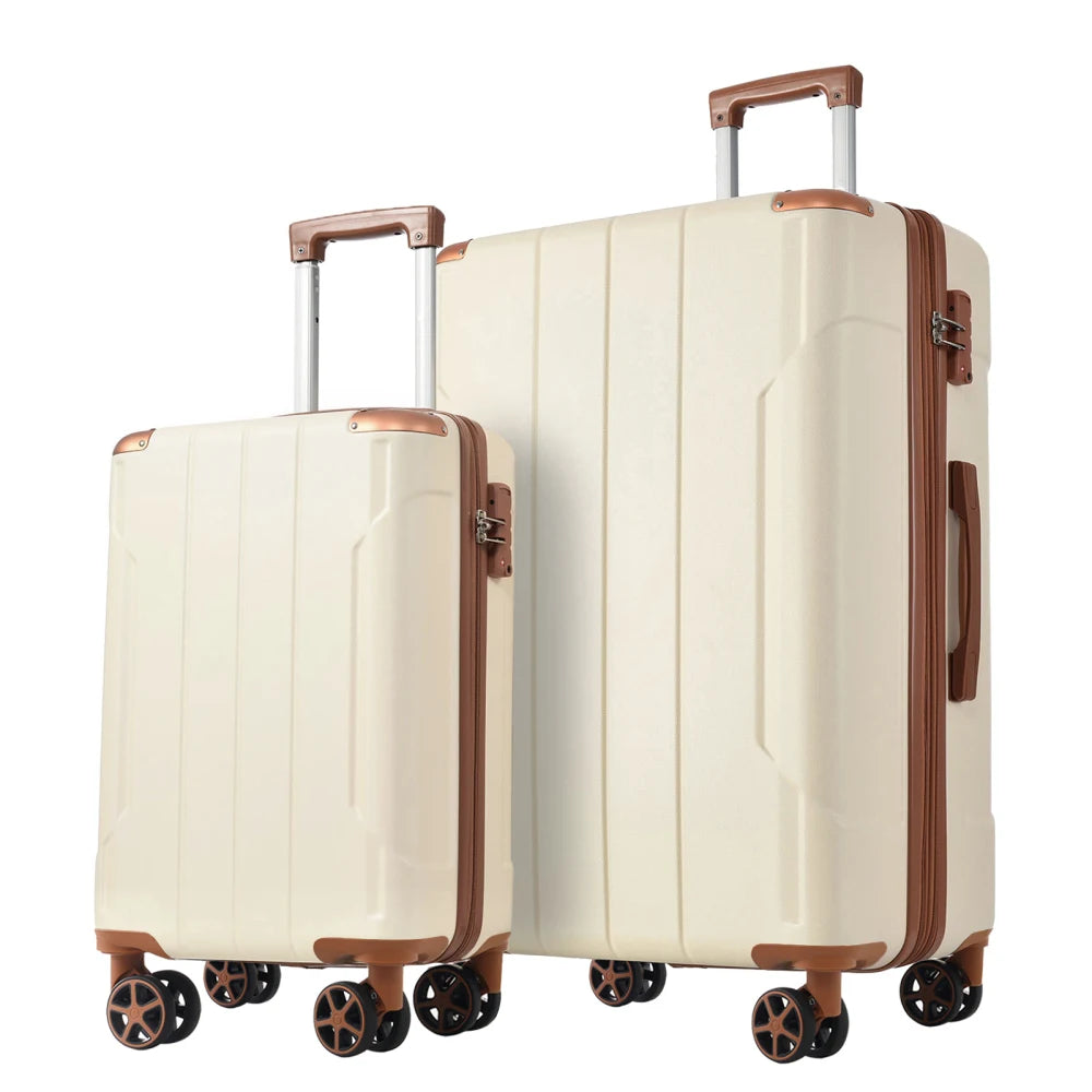 2PC ABS Expandable Luggage Set
