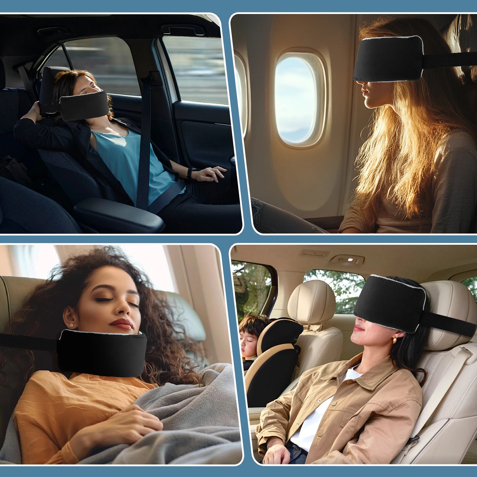 Adjustable Travel Head Support Strap