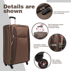 4PC Softside Expandable Luggage Set