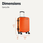 Expandable 21" Carry-On Suitcase