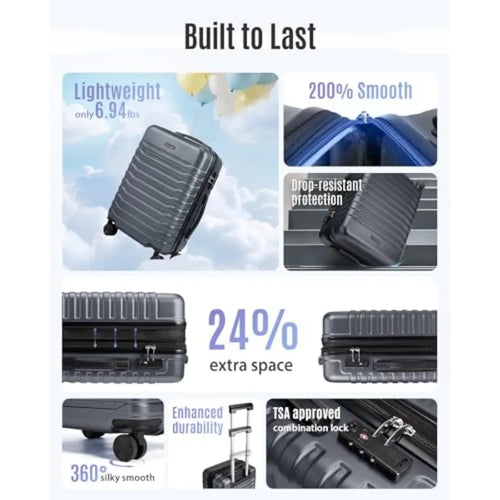 20" Expandable Carry-On Luggage