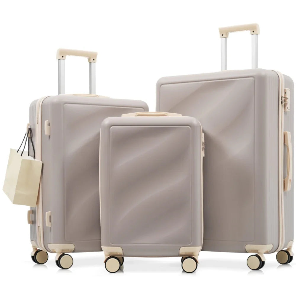 3PC ABS Spinner Luggage Set