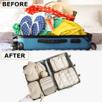 Travel Packing Cubes Set with Laundry Bag
