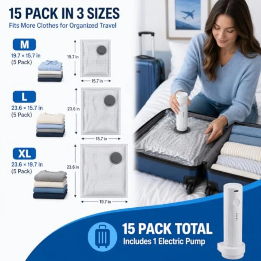 Compression Vacuum Bags Set