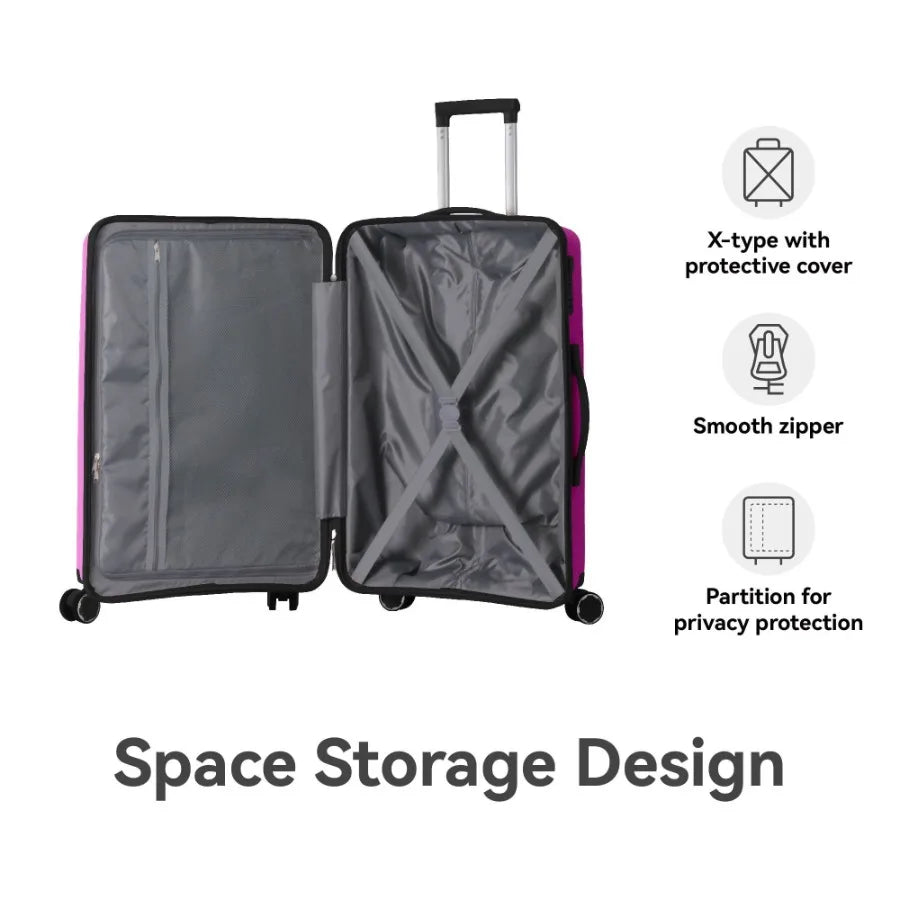 3PC Lightweight Travel Luggage Set