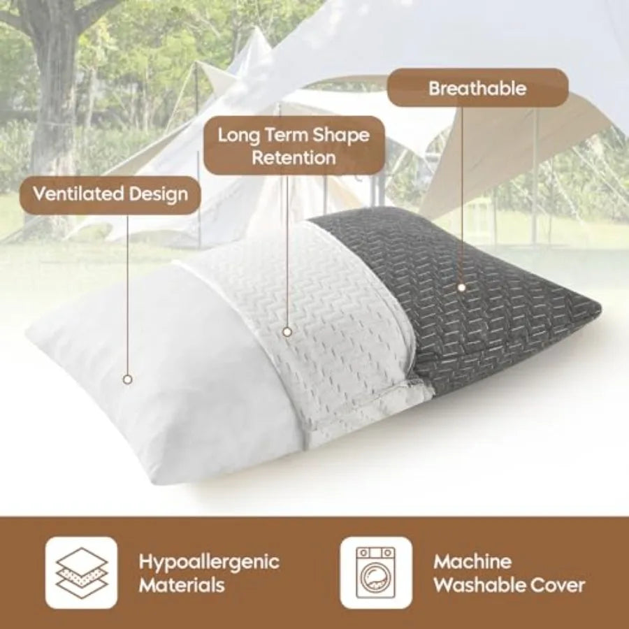 Shredded Memory Foam Travel Pillow