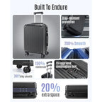 Expandable Carry-On Suitcase