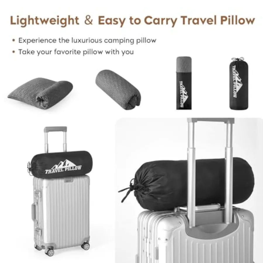 Shredded Memory Foam Travel Pillow