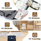 Travel Packing Cubes Set with Laundry Bag