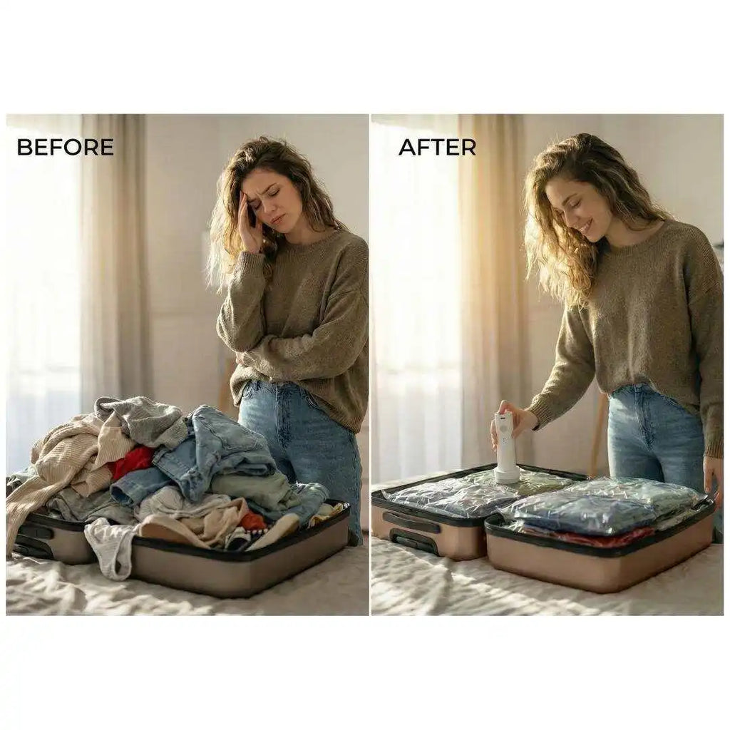 Travel Vacuum Bags with Electric Pump