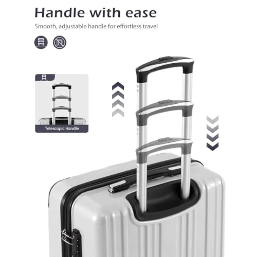 24" Orange Hardshell Checked Luggage