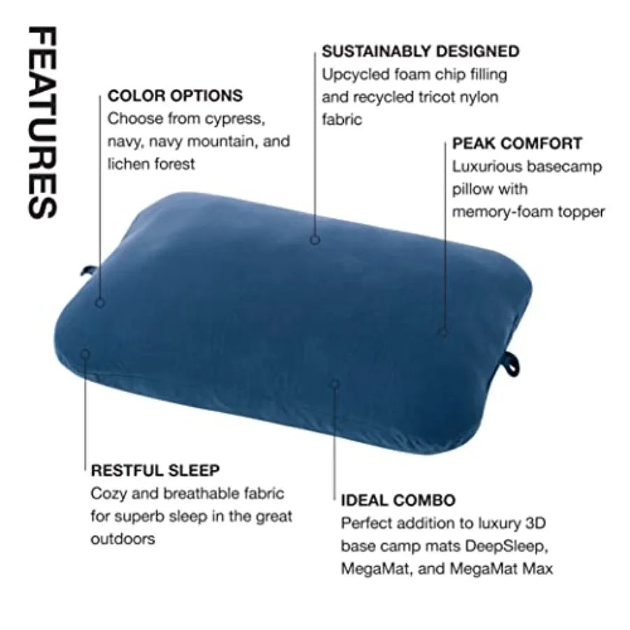Plush Memory Foam Camping Pillow