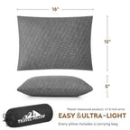 Shredded Memory Foam Travel Pillow