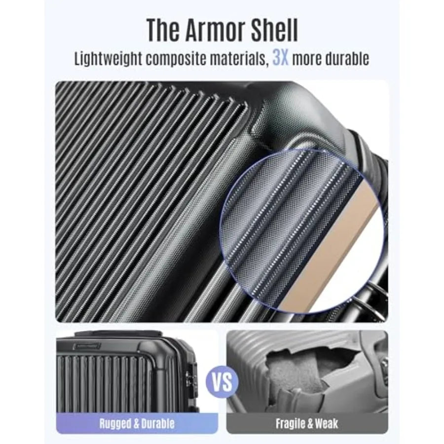 Expandable Carry-On Suitcase