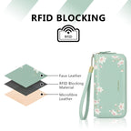 RFID Zip Around Women's Wallet