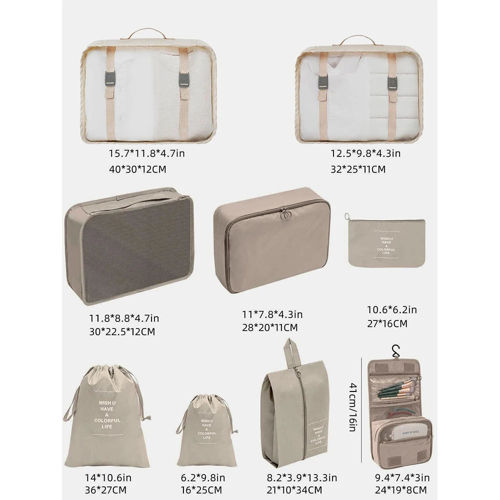 Foldable Packing Cubes Set