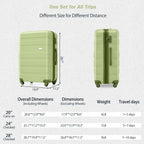 3PC ABS Hardshell Luggage Set