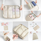 Travel Packing Cubes Set with Laundry Bag