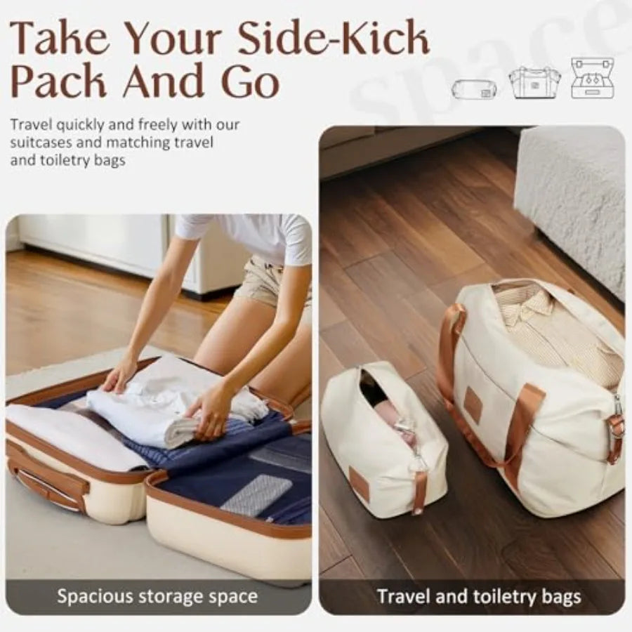 Apricot White Carry-On Set
