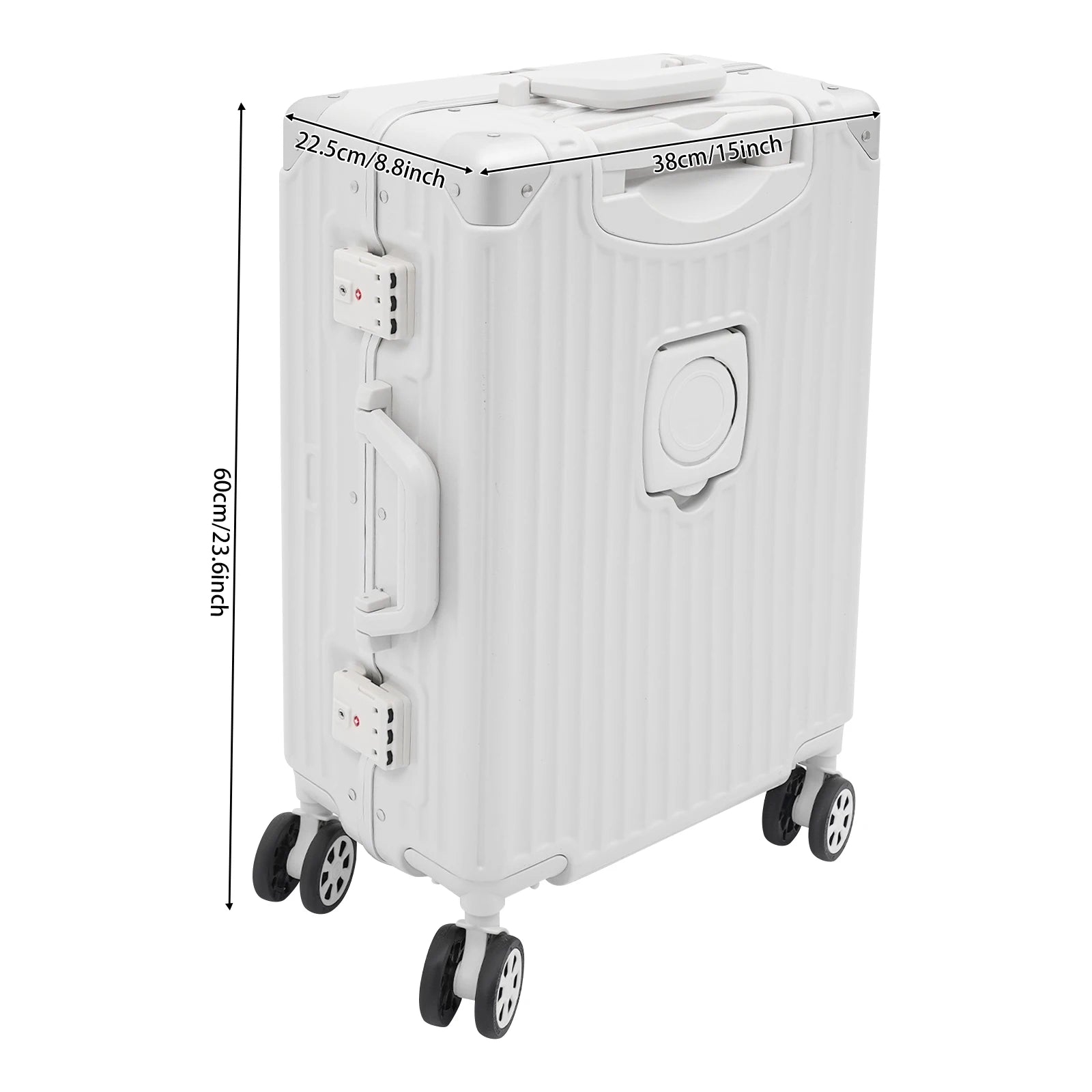 20" Carry-On Suitcase with Cup Holder